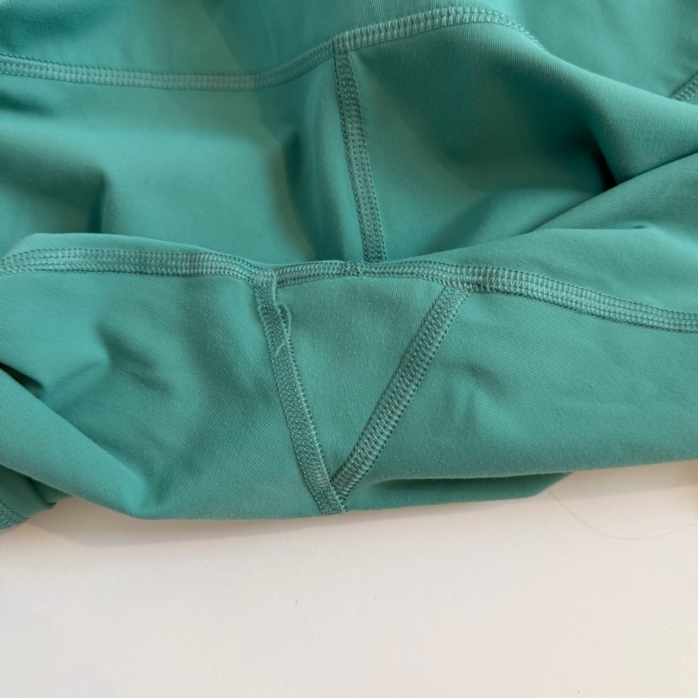 Everlane Womens The Perform Ankle Leggings Sz S Green Interior Pocket High Waist - Picture 3 of 7